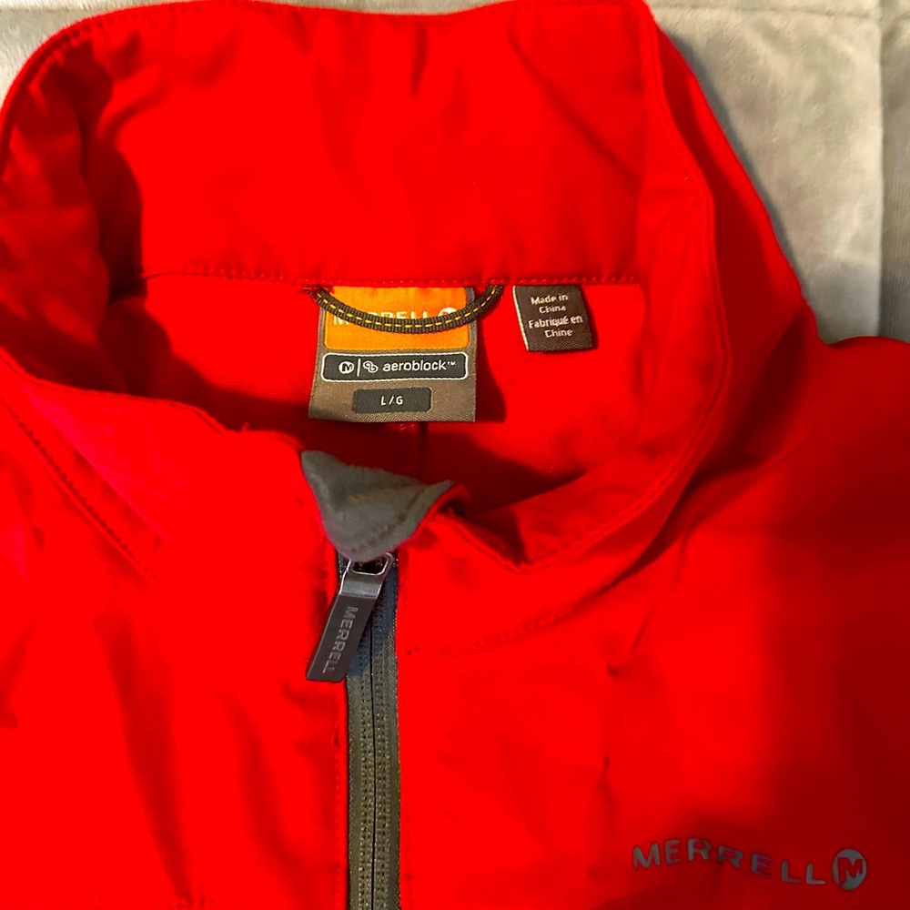 Merrell Red Windbreaker Jacket - Picture 2 of 3